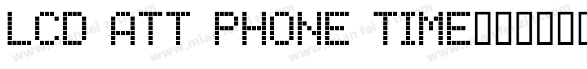 LCD ATT Phone Time字体转换